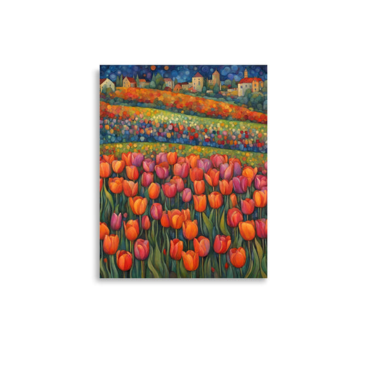 Tulip Fields Poster