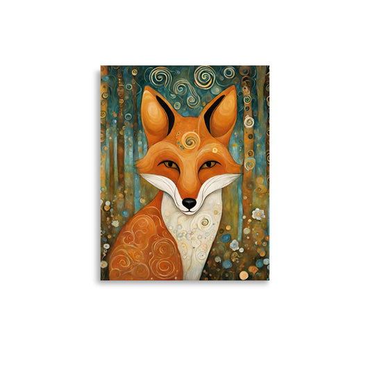 Mountain Forest Fox Poster