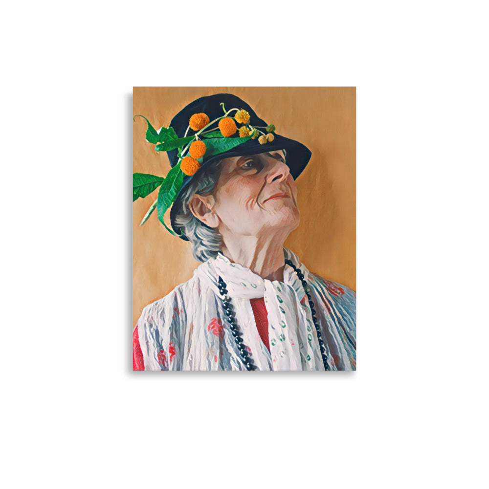 Ester & Her Hat Senior Woman Art Poster