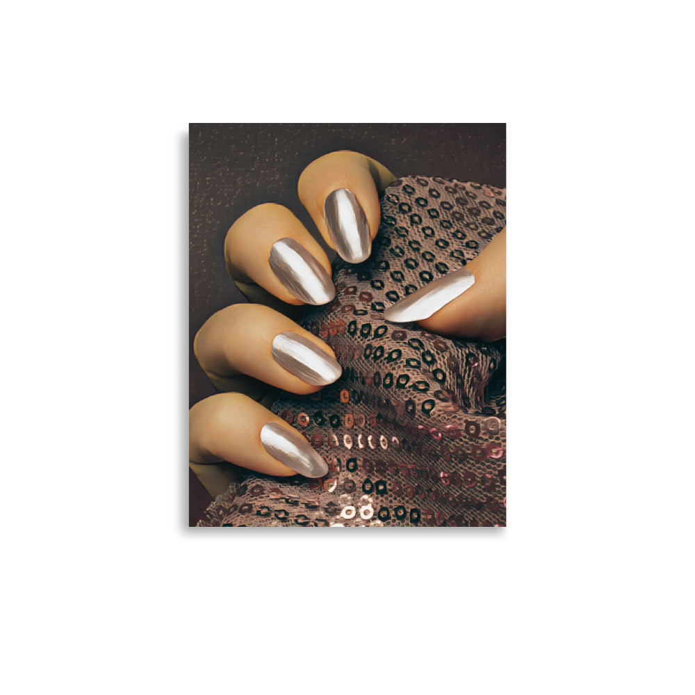 Latte Nails Salon Art Poster