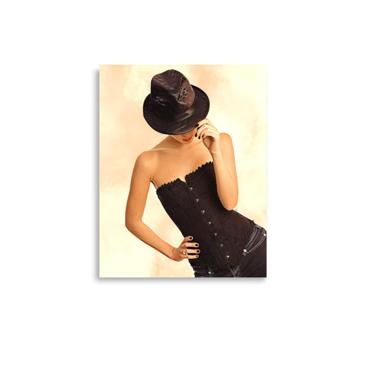 Lela Woman with Hat Poster