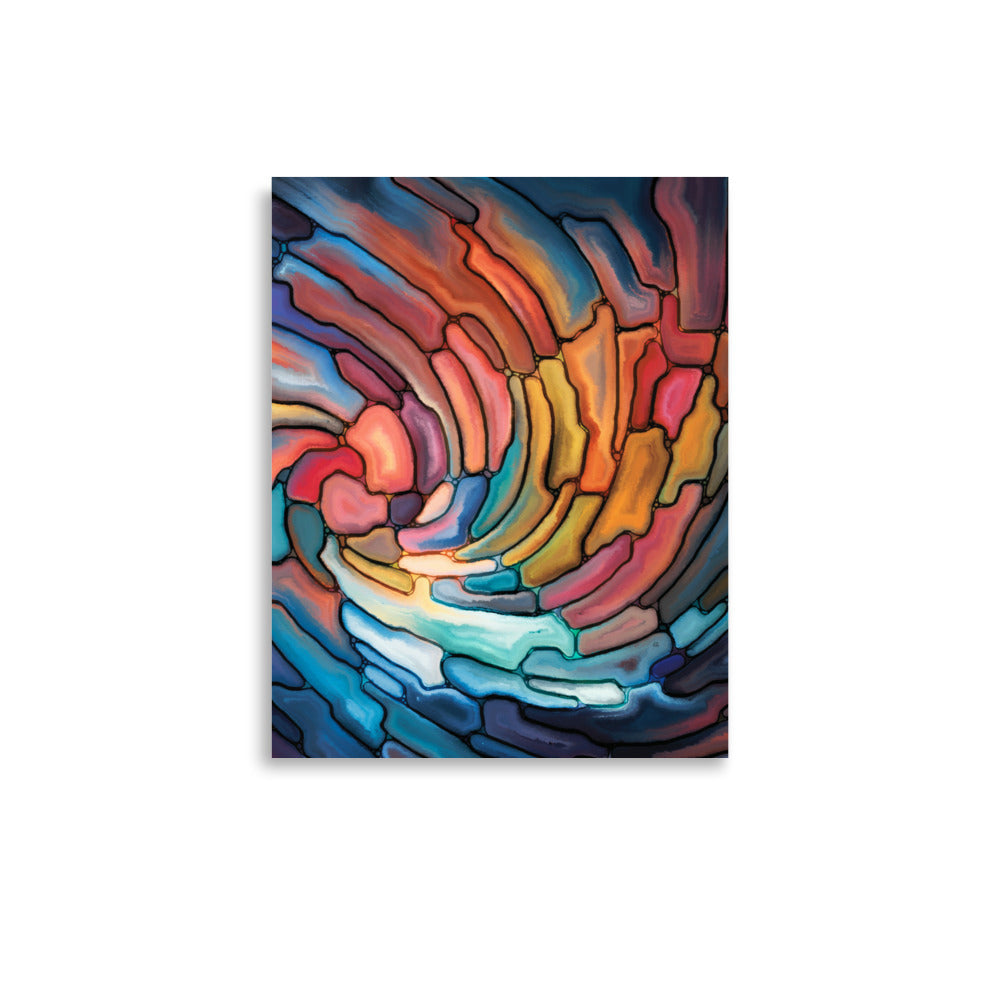 Orwell Abstract Art Poster