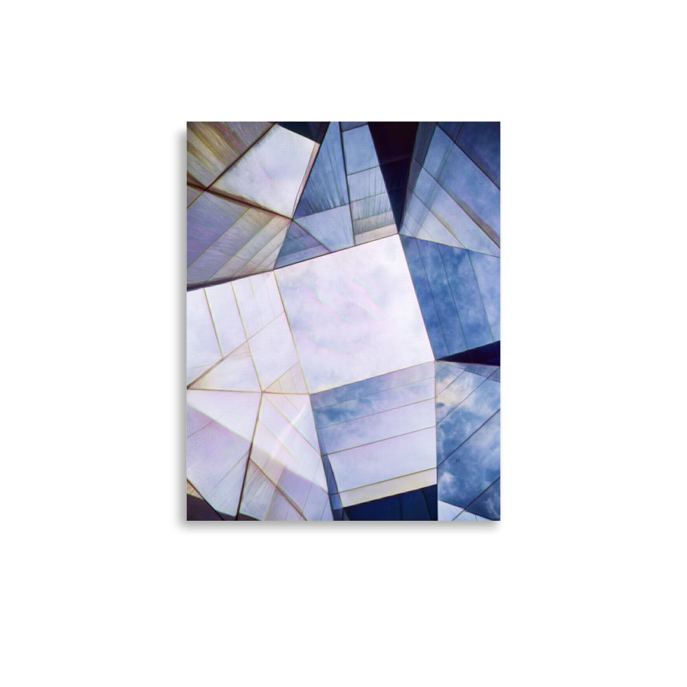 Skylight Geometric Abstract Art Poster