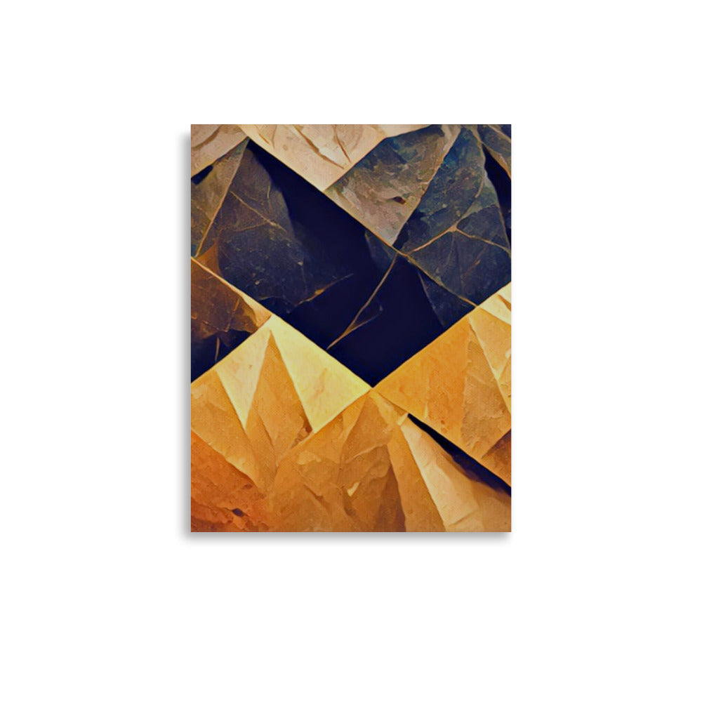 Slated Abstract Art Poster