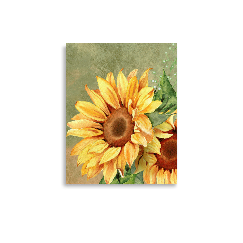 Sunny Flowers Poster