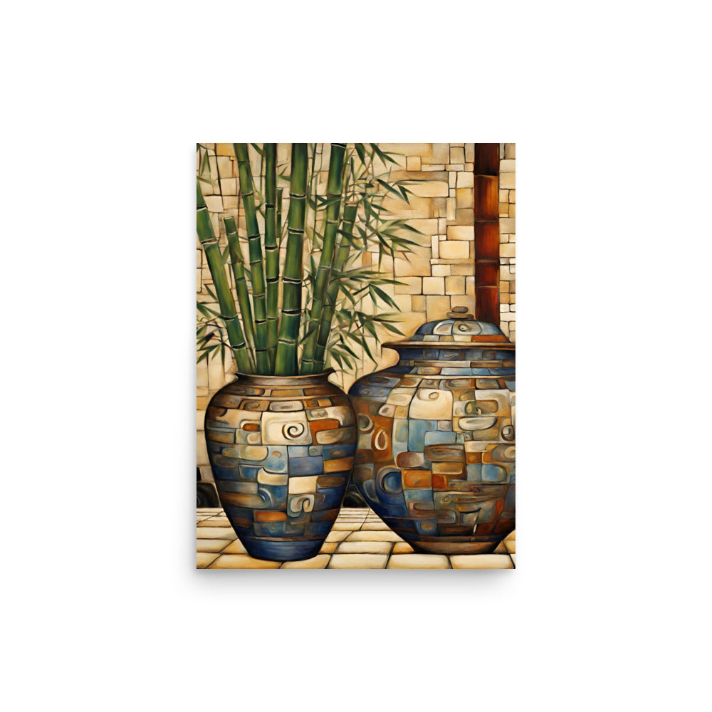 Pots & Bamboo Poster