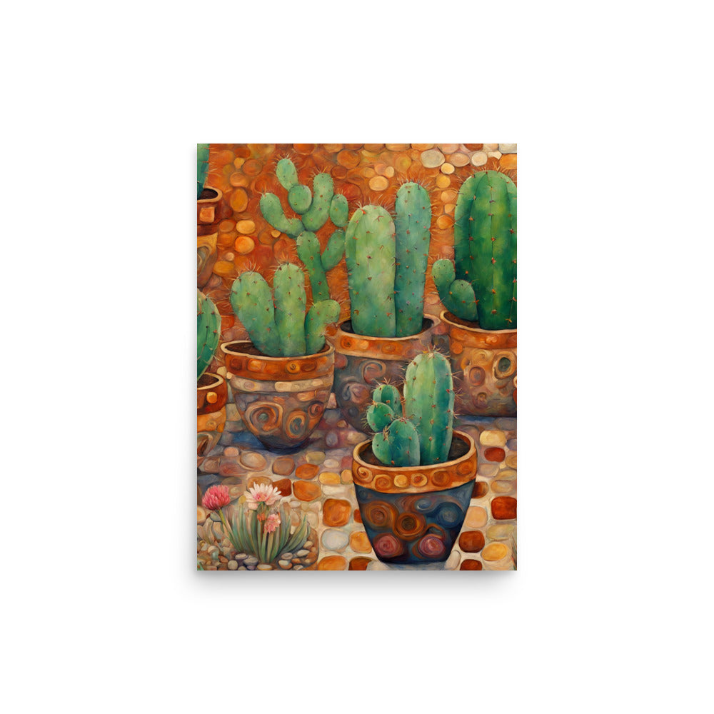 Cactus Pots Poster