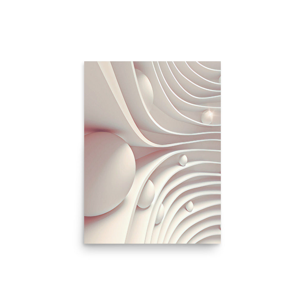 Egg Dorm Geometric Abstract Art Poster