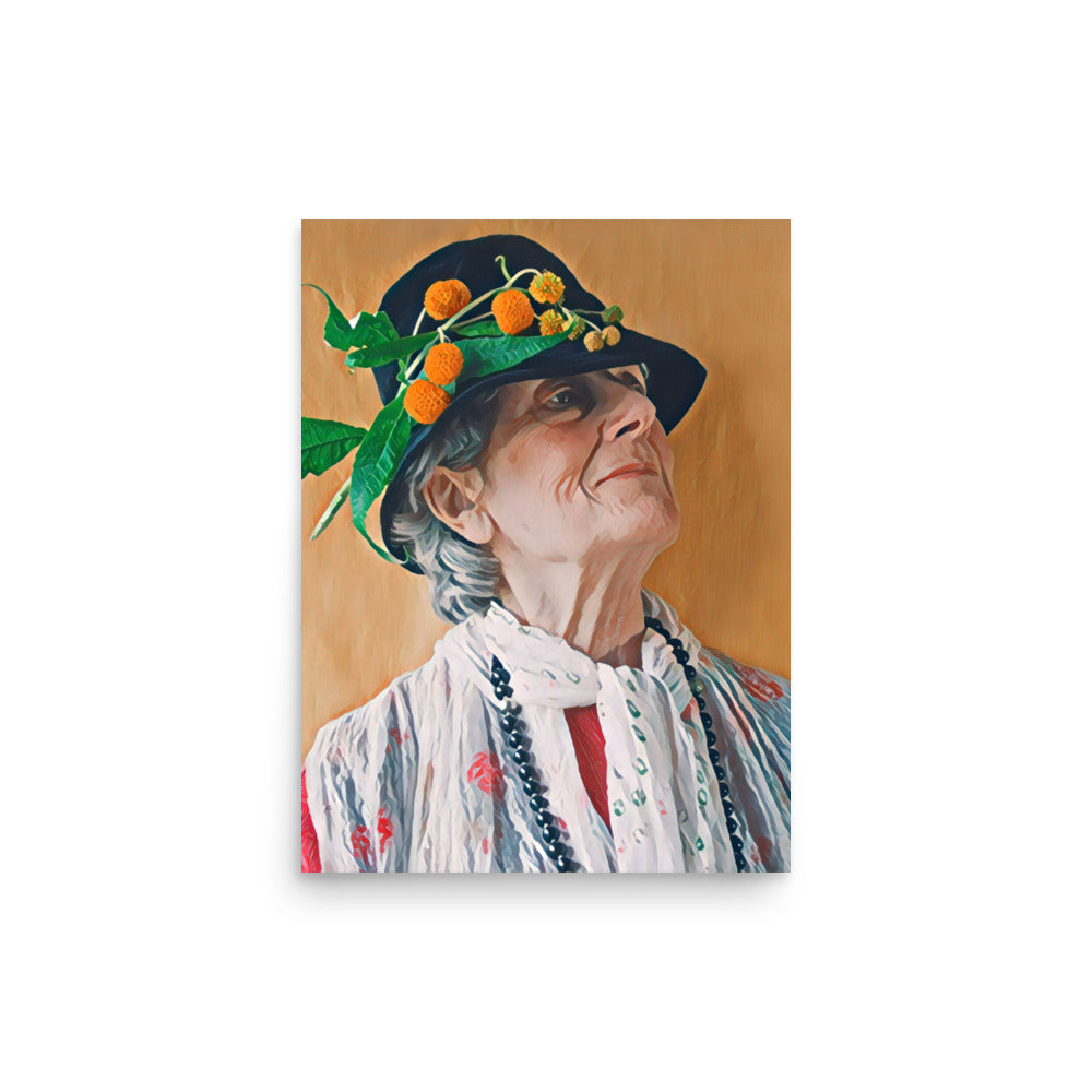 Ester & Her Hat Senior Woman Art Poster