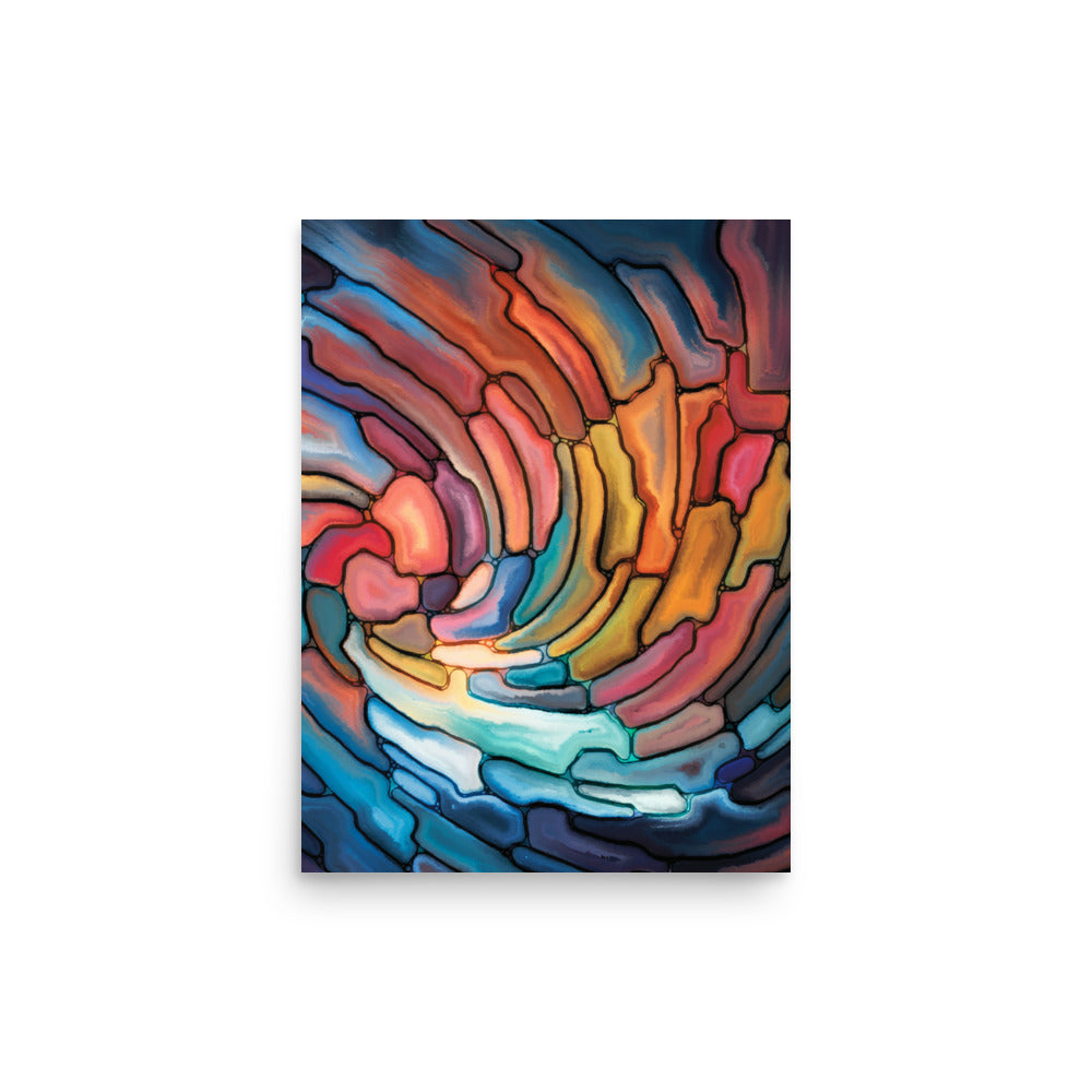 Orwell Abstract Art Poster