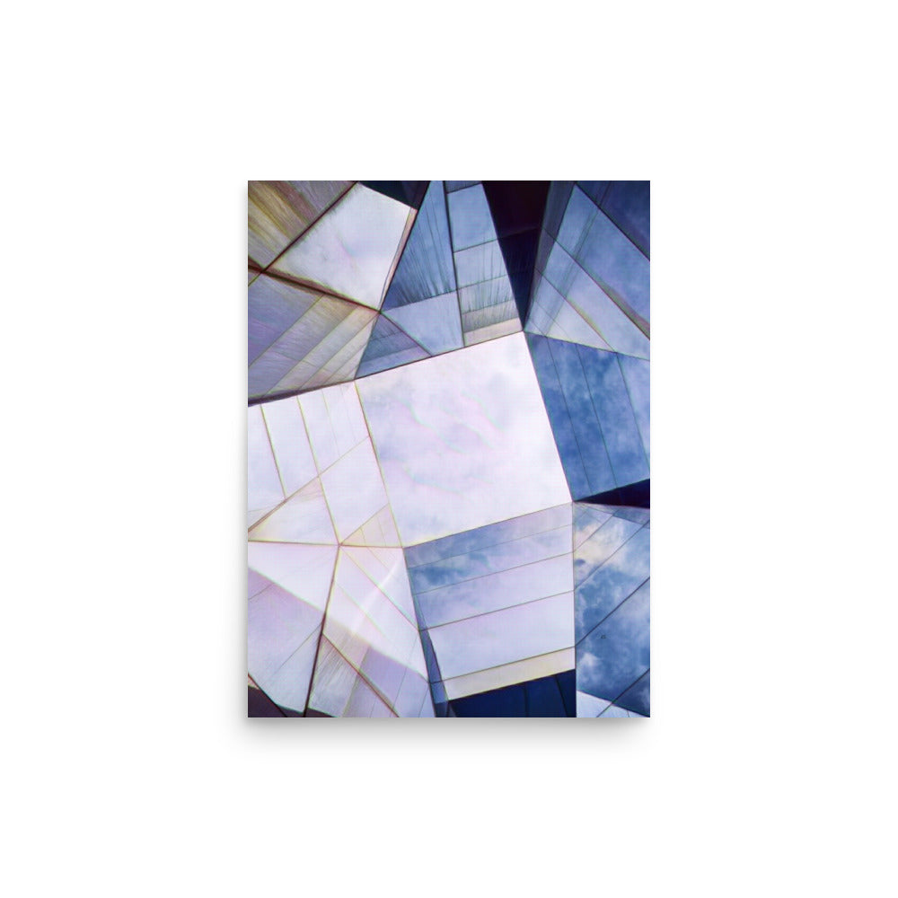 Skylight Geometric Abstract Art Poster