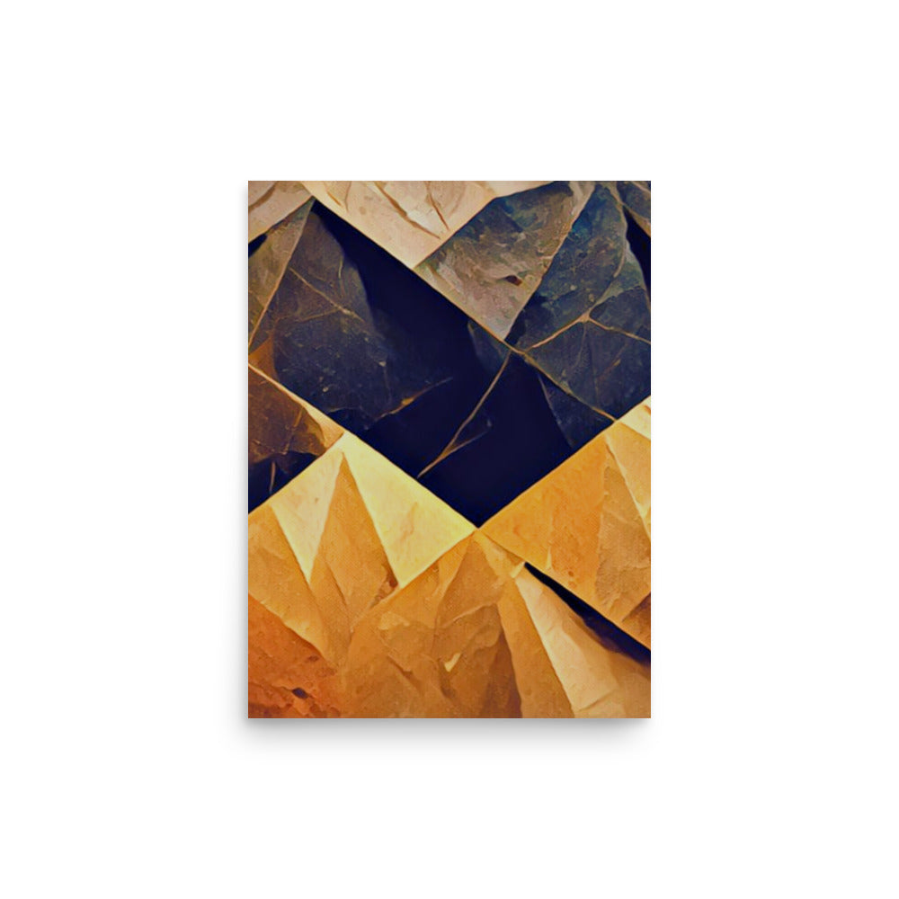 Slated Abstract Art Poster