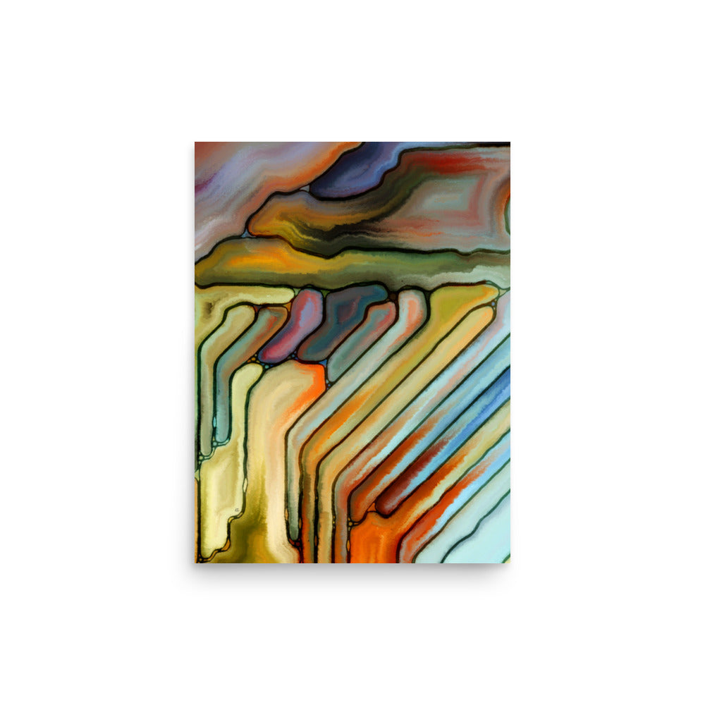 Storm Abstract Art Poster