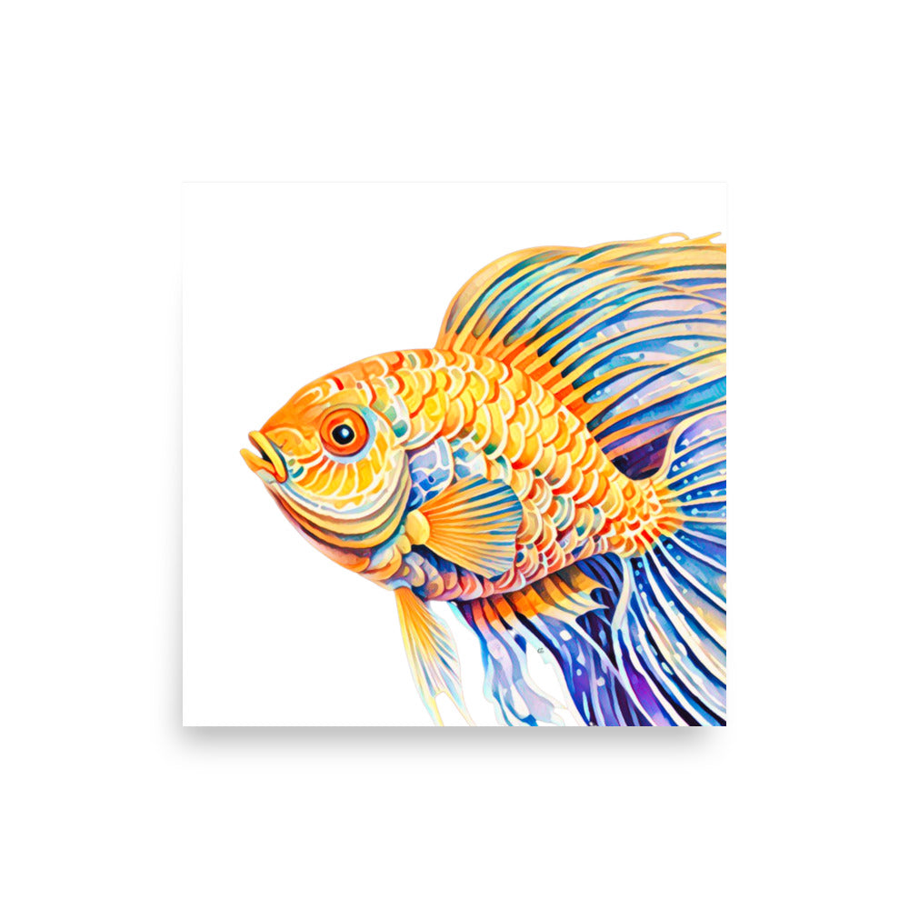 Fanciful Fish Poster