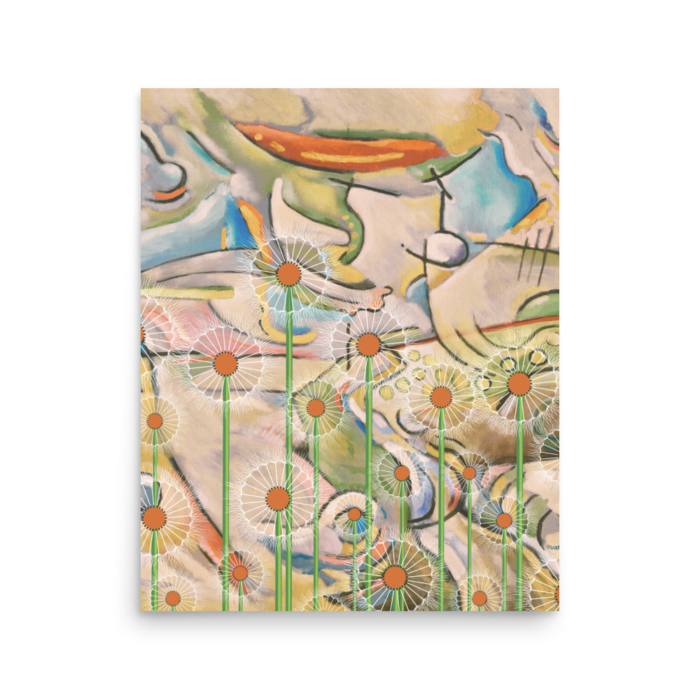 Lewiston Abstract Floral Poster