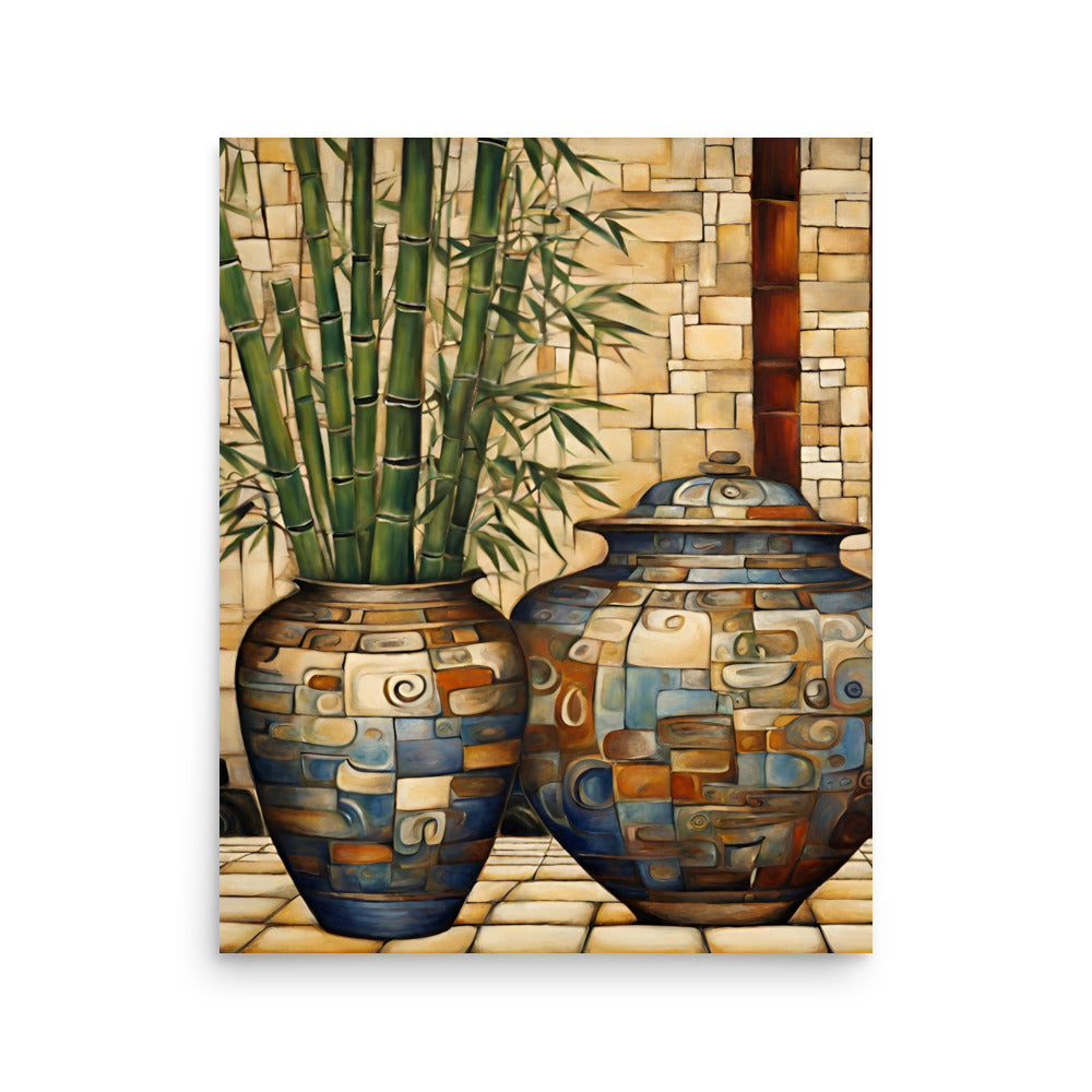 Pots & Bamboo Poster