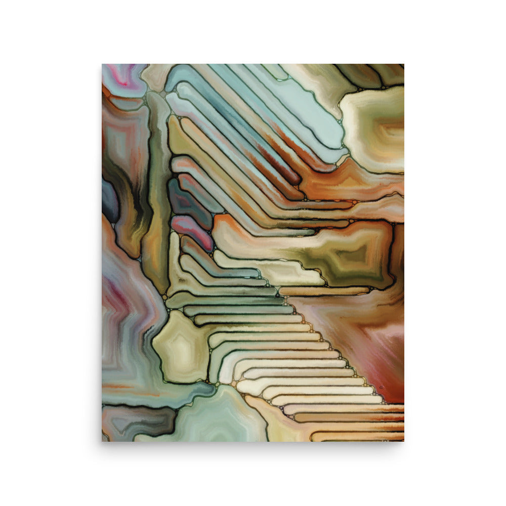 Clancy Abstract Art Poster