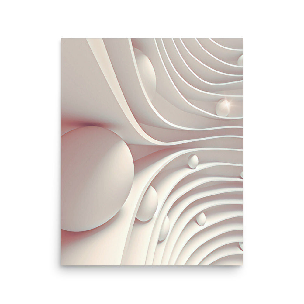 Egg Dorm Geometric Abstract Art Poster