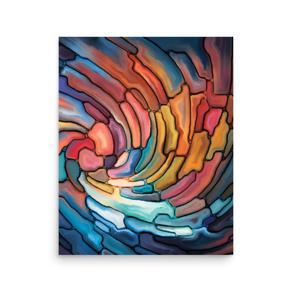 Orwell Abstract Art Poster