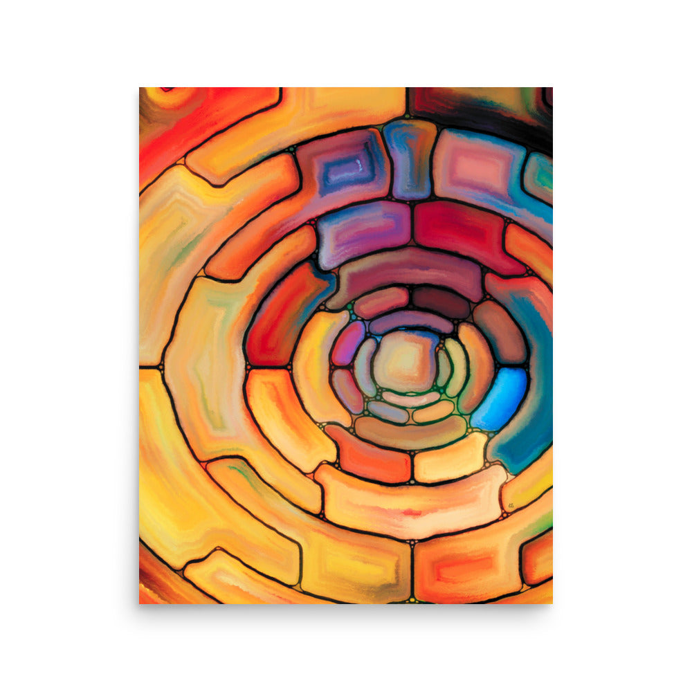 Portkey Abstract Art Poster