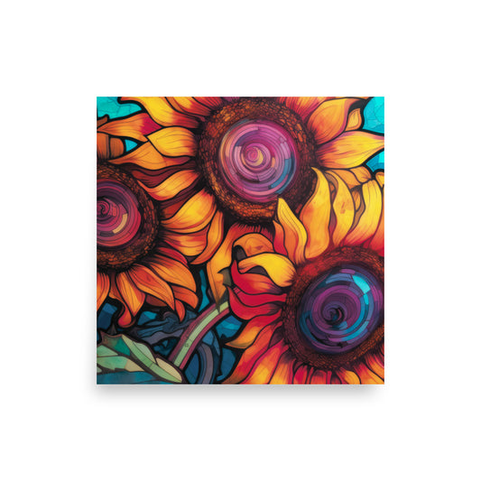 Bloomin' Floral Closeup Poster