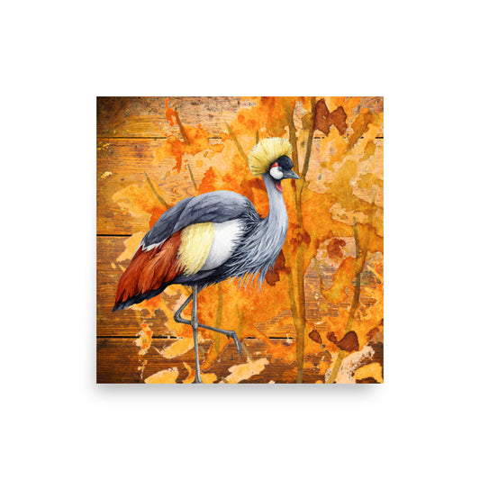 Balance Wildlife Bird Art Poster