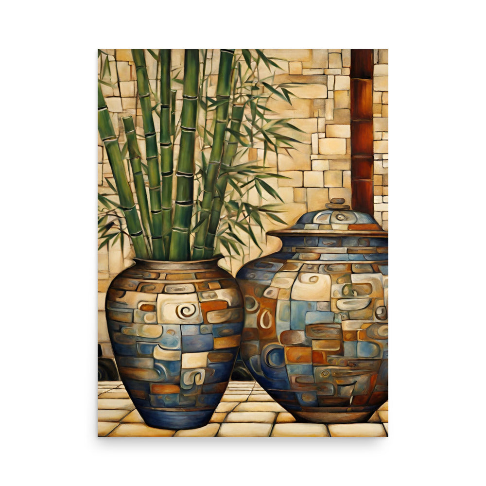 Pots & Bamboo Poster