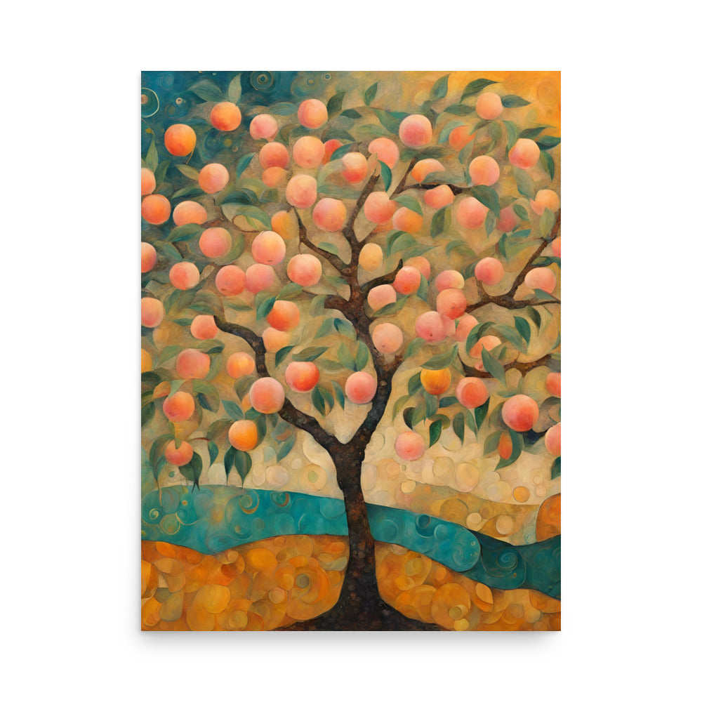 Peach Tree Poster