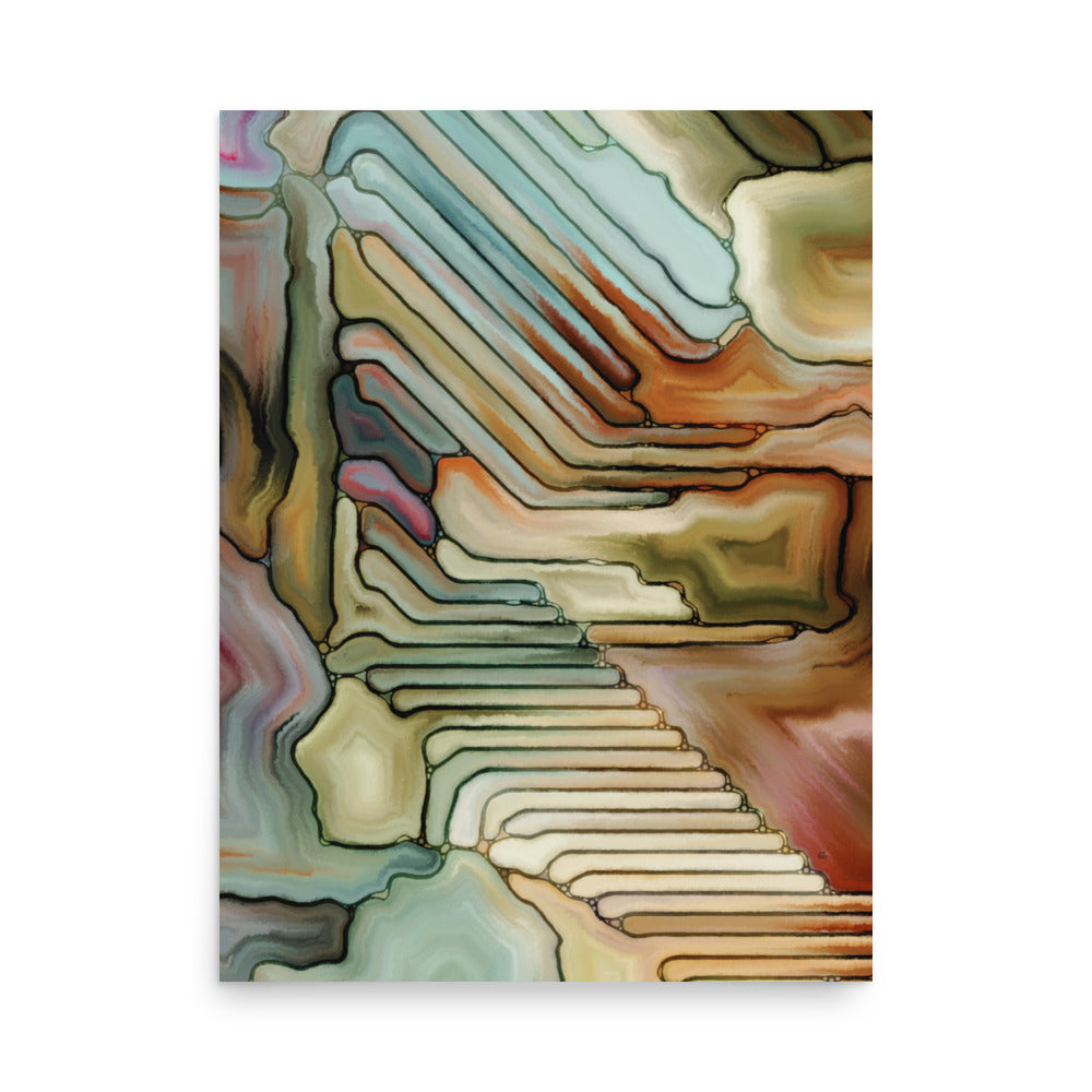 Clancy Abstract Art Poster