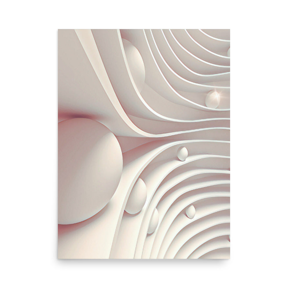 Egg Dorm Geometric Abstract Art Poster