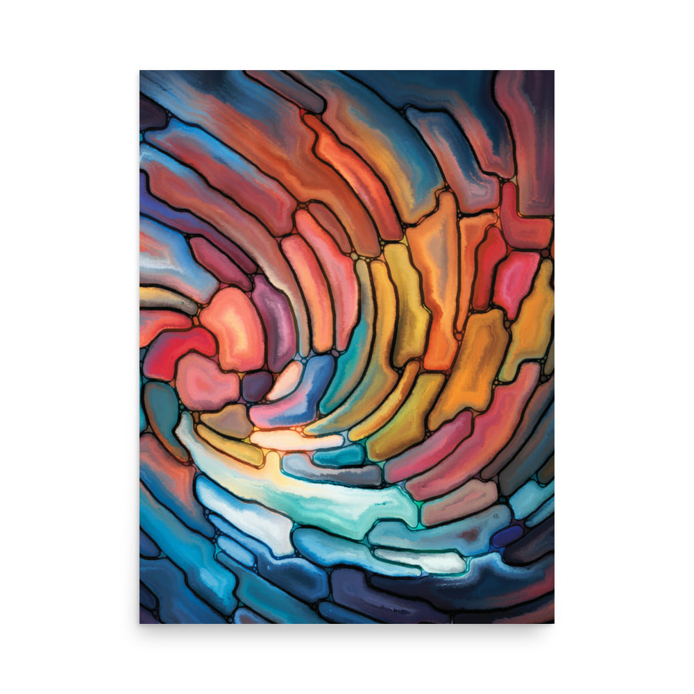 Orwell Abstract Art Poster