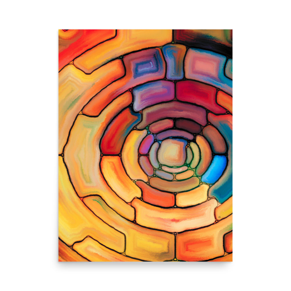 Portkey Abstract Art Poster