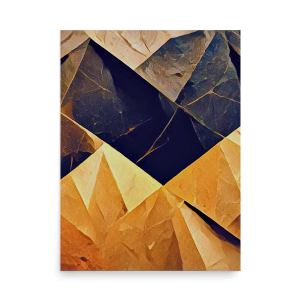 Slated Abstract Art Poster