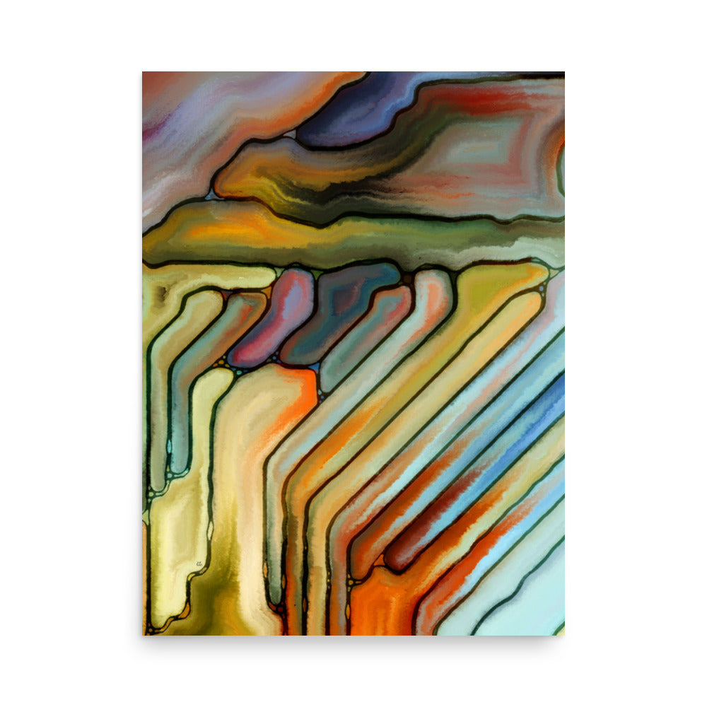 Storm Abstract Art Poster