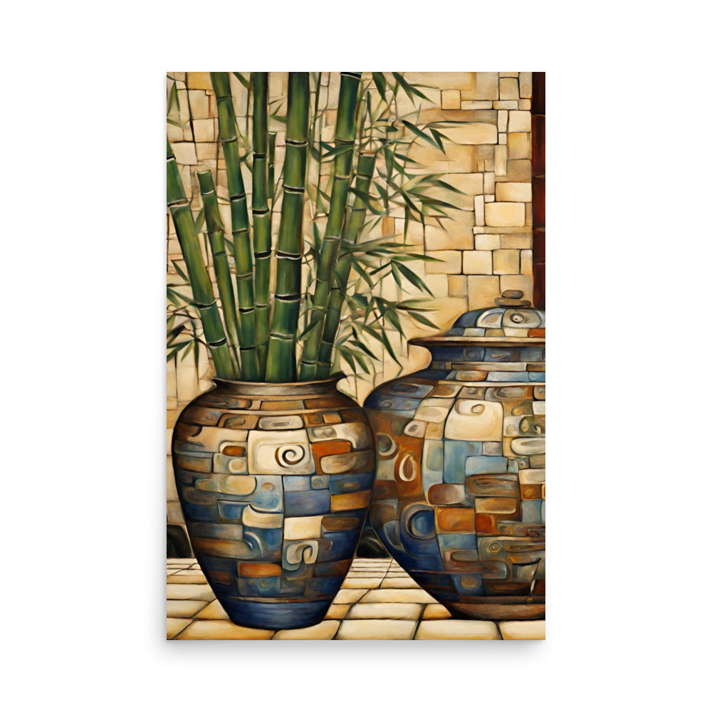 Pots & Bamboo Poster