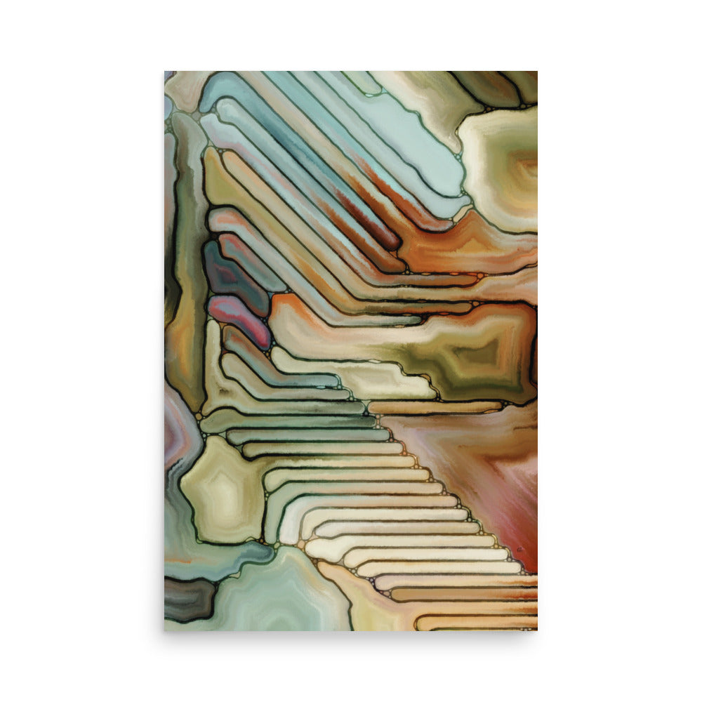 Clancy Abstract Art Poster