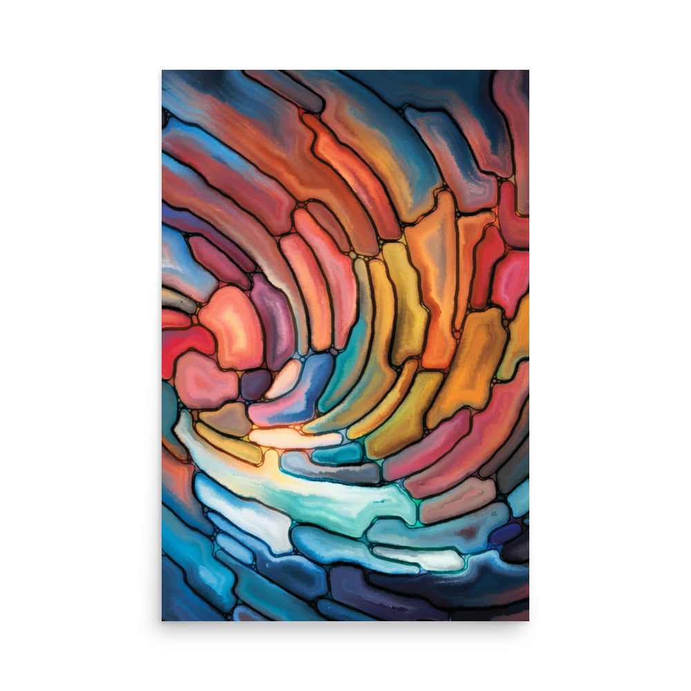 Orwell Abstract Art Poster