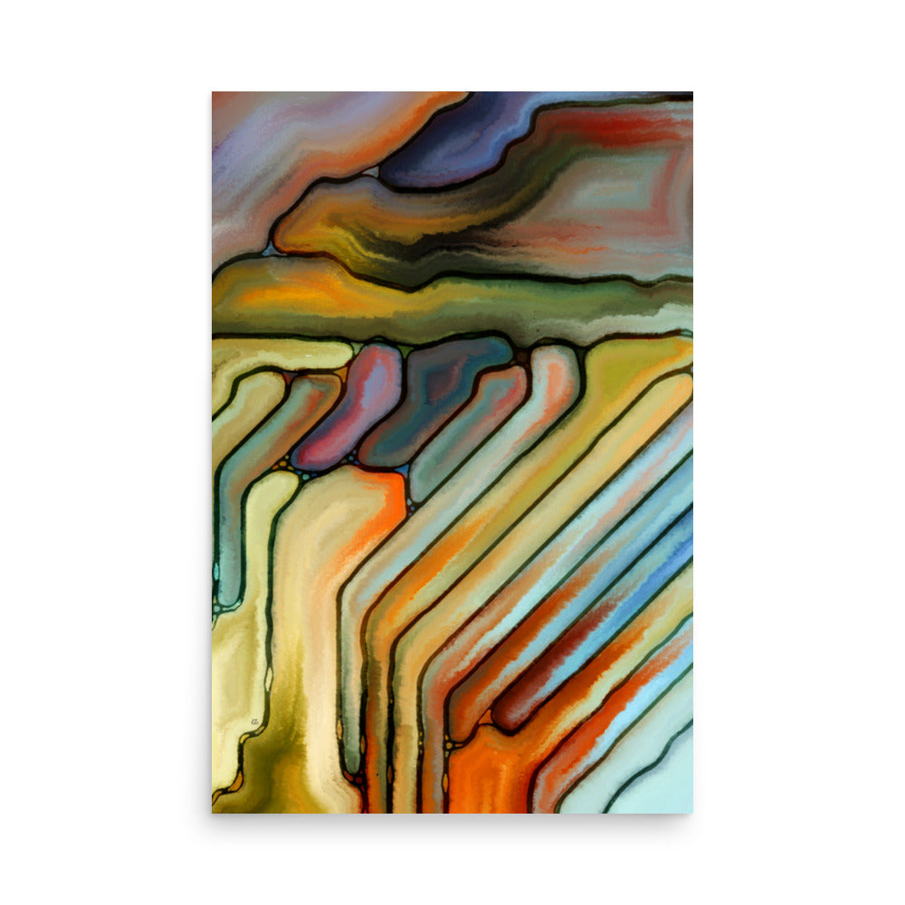 Storm Abstract Art Poster