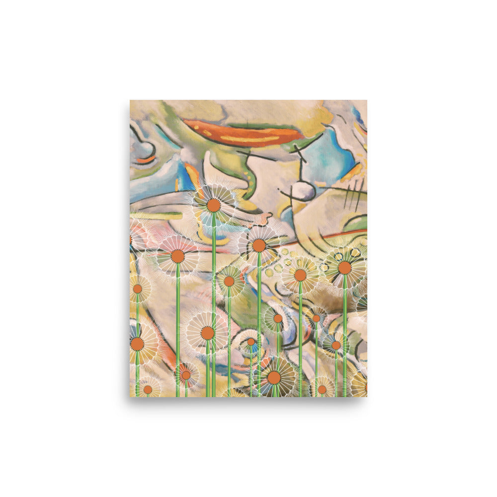 Lewiston Abstract Floral Poster