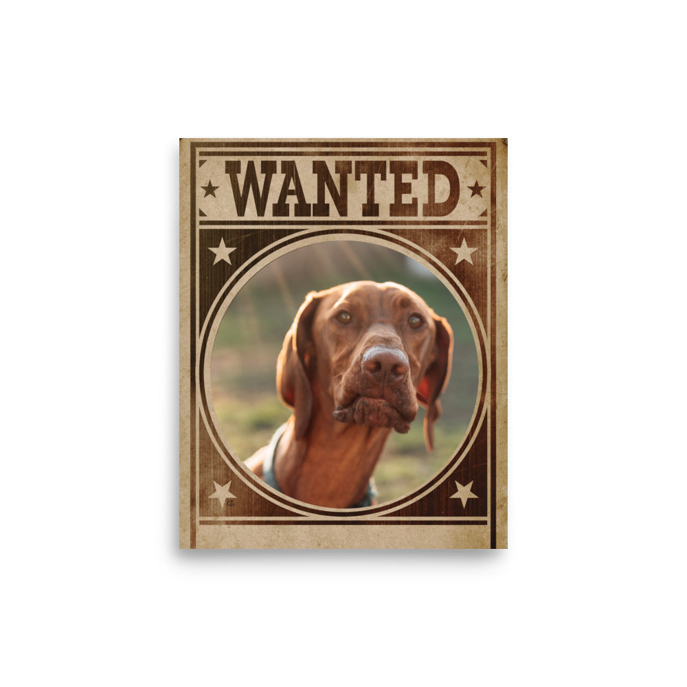 Pointer Mug Shot Wanted Poster