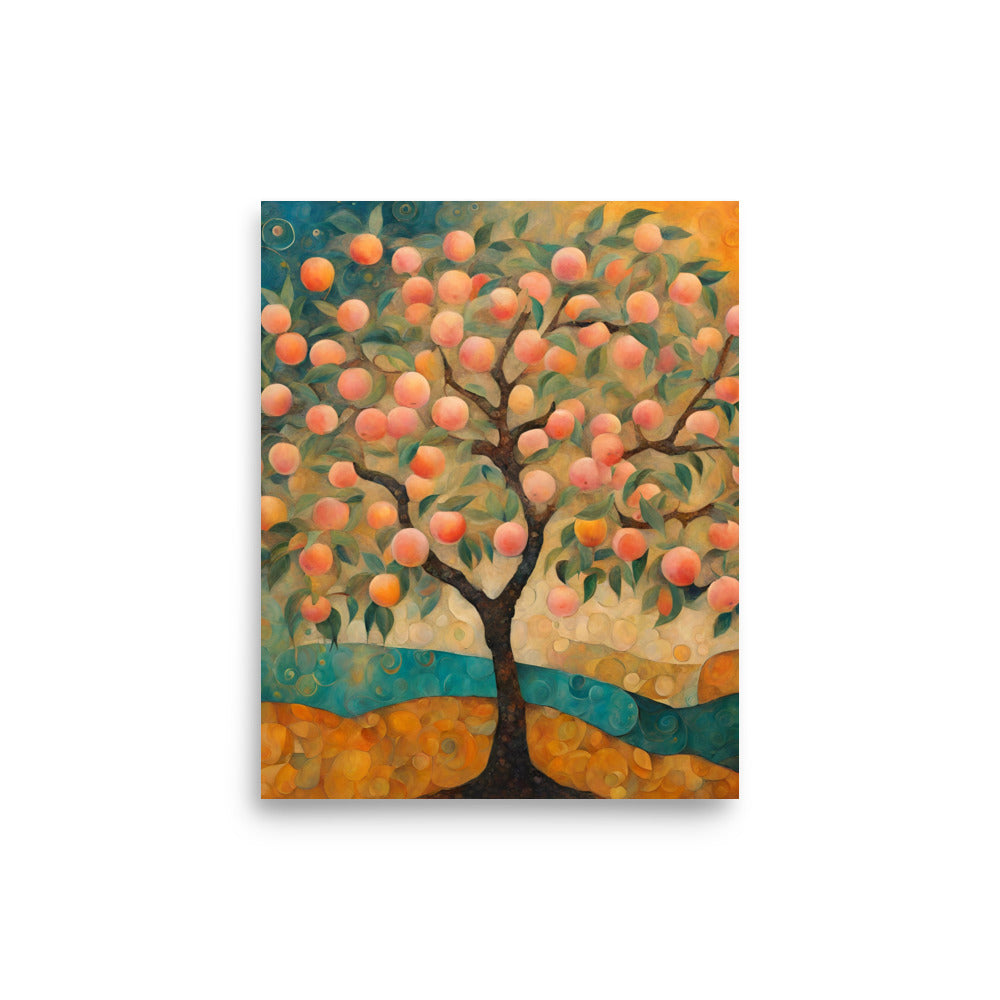 Peach Tree Poster