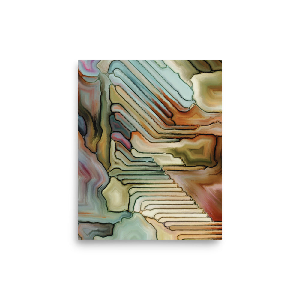 Clancy Abstract Art Poster