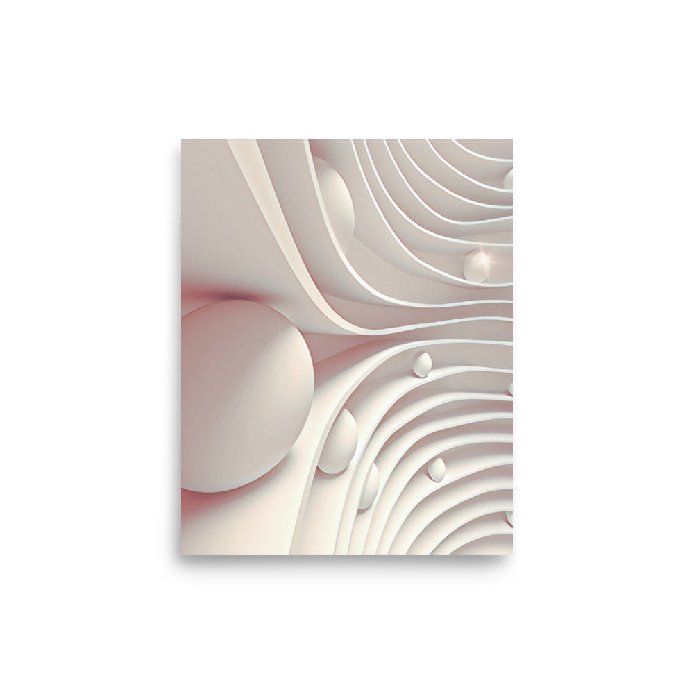 Egg Dorm Geometric Abstract Art Poster