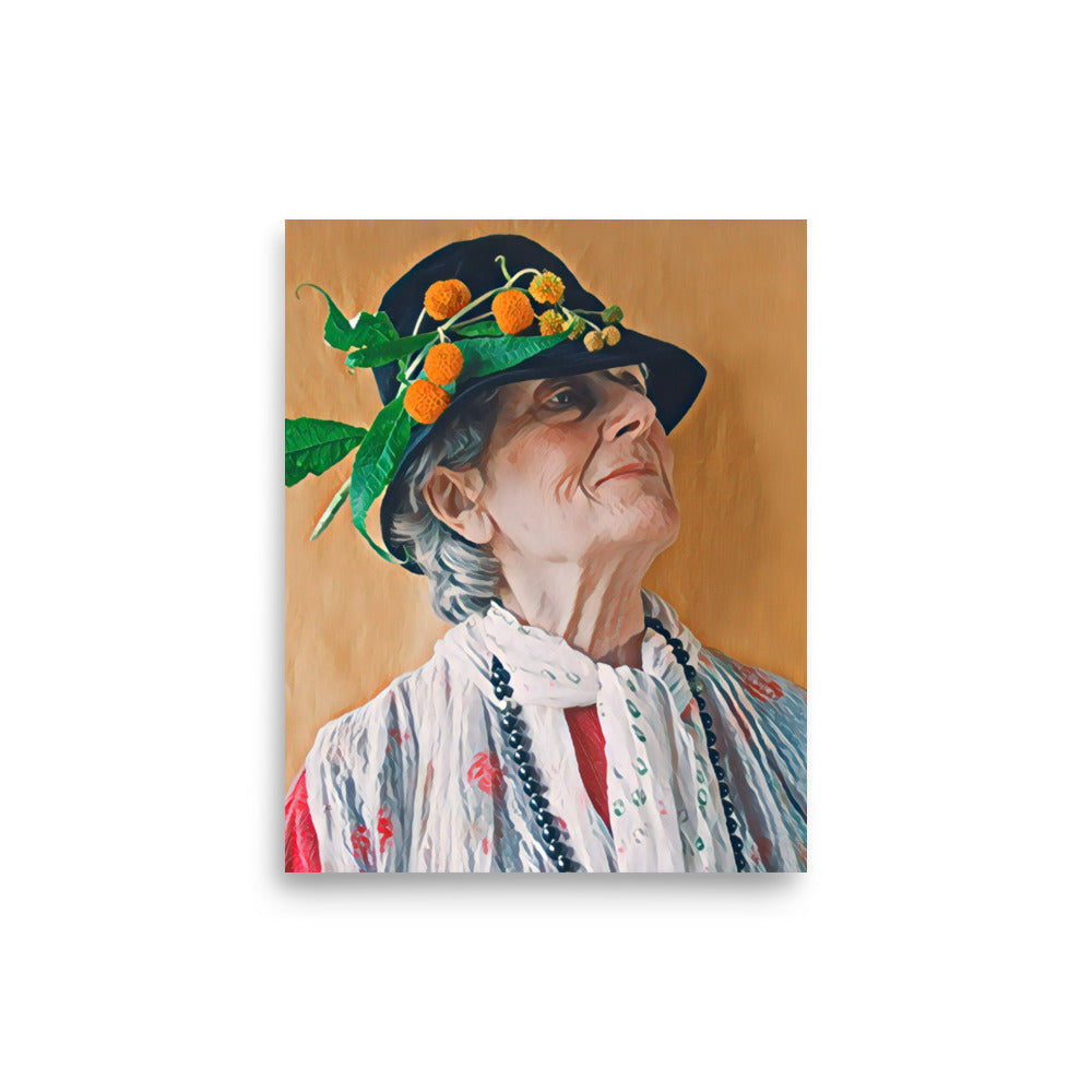 Ester & Her Hat Senior Woman Art Poster