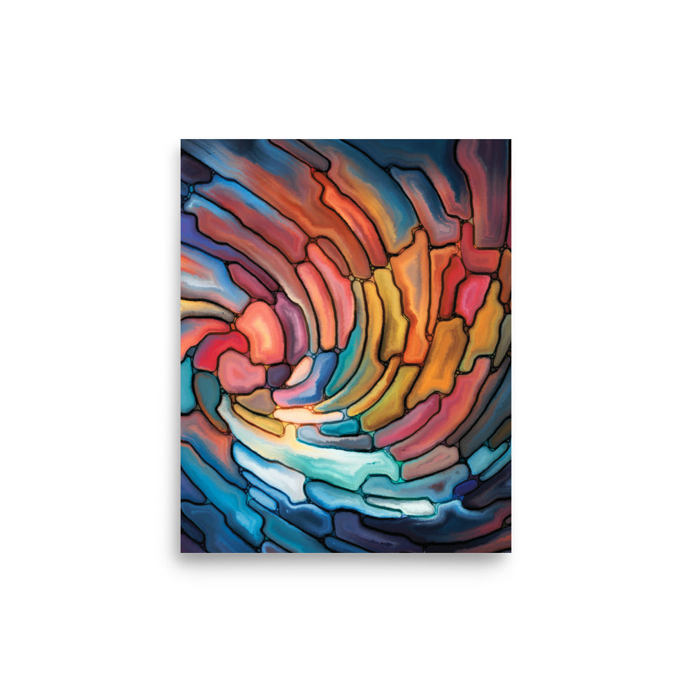 Orwell Abstract Art Poster