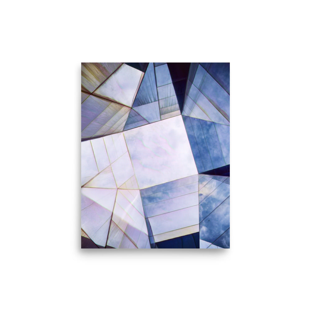 Skylight Geometric Abstract Art Poster