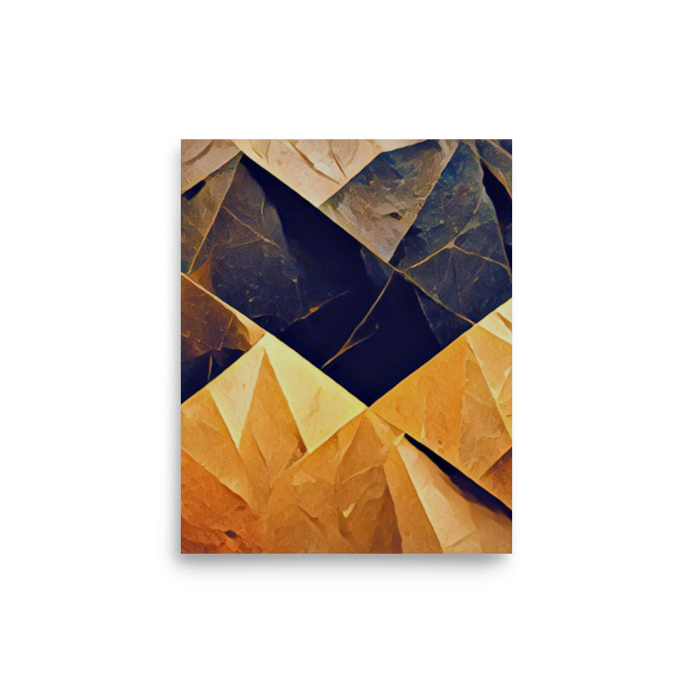 Slated Abstract Art Poster