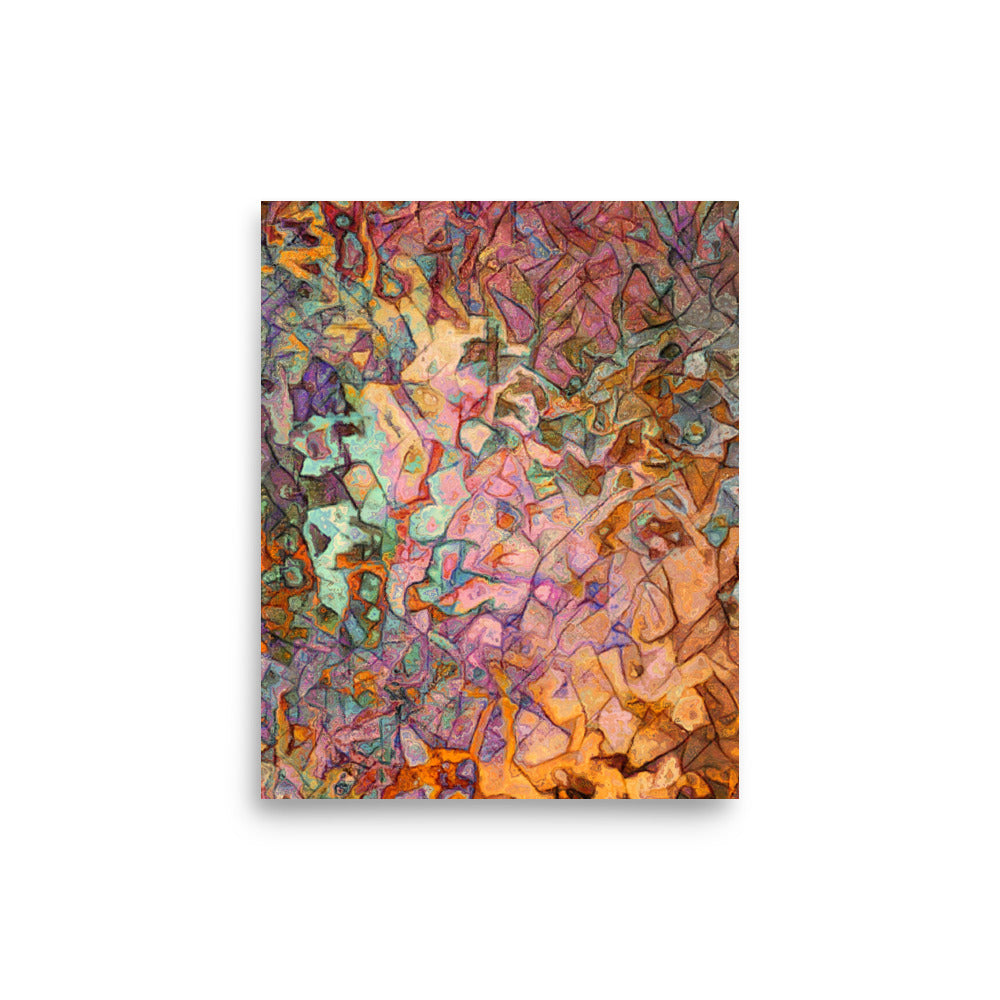 Suede Abstract Art Poster