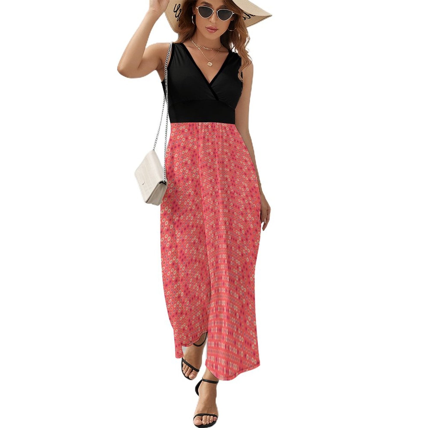 Bongo V Neck Sleeveless Dress