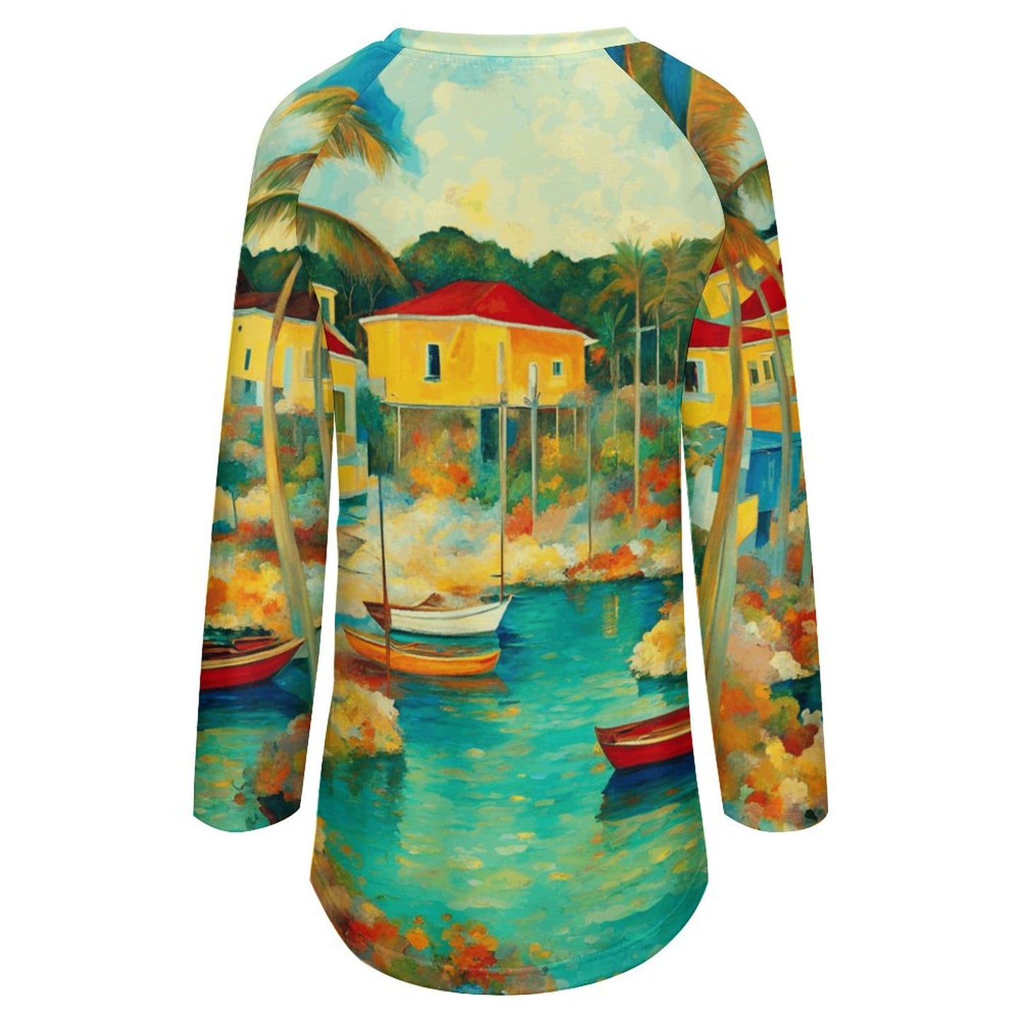 Abacos, Bahamas  Women's Long Sleeve U-Neck T-Shirt